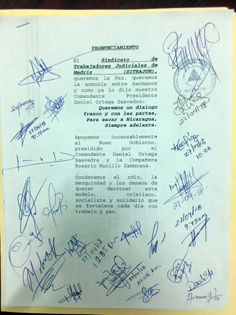 PRONUNCIAMIENTOS